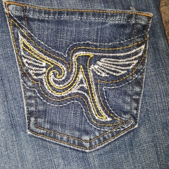 ❤️5/$25Vintage USA Adriano Goldschmied AG 24 by 32 Endear wings skinny leg jeans - Picture 2 of 6